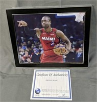 Dwyane Wade Color Print Photograph With Coa