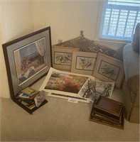 Large lot of assorted Pictures & Frames