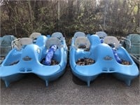 (2) Blue WaterBee Paddle Wheel Boats