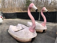 (2) Flamingo Paddle Wheel Boats