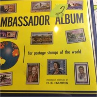 Ambassador World Postage album (some good stamps)