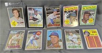 10 Baseball Cards Hall Of Famers. All Cards From