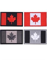 NEW-4PC Canada Flag Patches,Canadian Flag