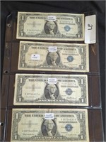8 - $1 SILVER CERTIFICATES 1957 SERIES