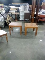End tables and set of 3 chairs