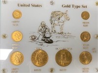 Pre-1933 Gold Type Set of 8 coins