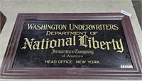 WASHINGTON UNDERWRITERS - NATIONAL LIBERTY SIGN