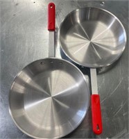 NEW! Bid x2 12" Aluminum Frying Pans