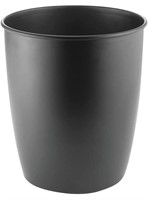mDesign Small Steel Round Trash Can