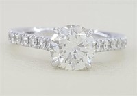 1.75 Ct Round Diamond Engagement Ring 14 Kt
