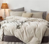 MooMee Bedding Duvet Cover 100% Washed Cotton