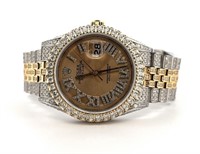 Rolex Men Datejust Diamond Watch 12 Ct