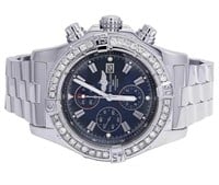 Breitling Super Avenger XL 4.50 Ct Diamond Watch