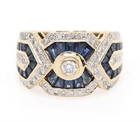 Le Vian 1.50 Ct Sapphire 1.10 Ct Diamond Ring