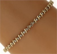 1.35 Ct Diamond Tennis Bracelet 14 Kt