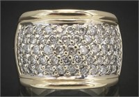 14 Kt 1.50 Ct Diamond Band Ring 16 MM