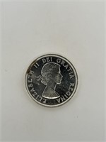 1964 Elizabeth II Canadian Dollar Coin.