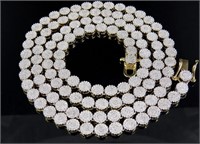 $ 16,000 11 Ct Cluster Diamond Chain Created in