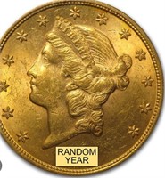 $100 Dollar Roll of 5 Liberty Head Gold