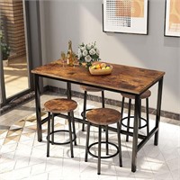 AWQM Bar Table and Chairs Set
