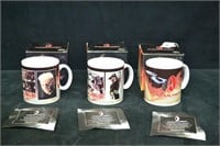 3 Star Tek Genreations Coffee Mugs in Boxes