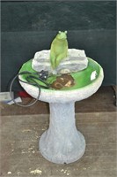 Composit Bird Bath Fountain With From