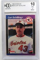 1989 Donruss Curt Schilling Rookie Card BCCG 10