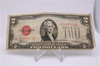 1928D Red Seal Two Dollar Bill