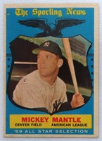 1959 Topps Micky Mantle All Star Hi# 564