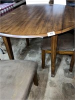dropleaf dining table w/ 2 chairs