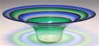 LUIGI VITTURI MURANO ART GLASS CENTERPIECE BOWL