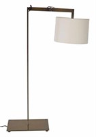 MODERN ADJUSTABLE METAL 1-LT LOW FLOOR LAMP