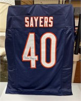 Signed Gale Sayers XL Jersey