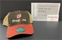 One 20 lbs LP Refill & FS Propane Ball Cap