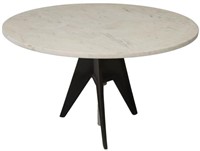 TOM DIXON ROTATING MARBLE TOP 'SCREW SIDE TABLE'