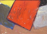 PETER PINCHBECK (1931-2000) 'RED DIAGONAL' 30"x40"