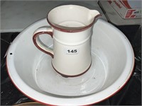 granite pitcher and wash basin