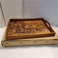 House of lloyd wood serving tray