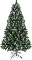 Prextex 6' Frosted Artificial Christmas Tree