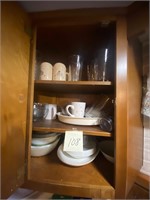 contents of cabinet