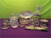 Silver Plate / Stainless Steel Coasters, Bowls,