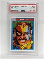 1990 Marvel Universe Stan Lee #161 PSA 8