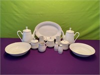 “Classic Gold” by Tienshan Fine China Serving Set