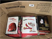 box of Cardinal books
