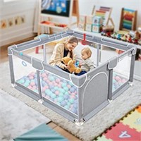 EAQ Baby Playpen, Large Baby Playard,Indoor & Out)