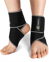 CAMBIVO 2 Pack Ankle Support Brace for Men and Wo)