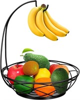Fruit Bowl with Banana Hanger - Fruit Basket