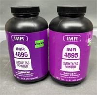 2 - 1 lb Cans IMR 4895 Reloading Powder
