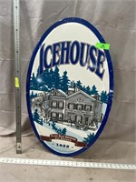 Aluminum Icehouse Beer Sign, 19"x30"