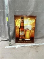 Leinenkugel Beer Sign, 14"x19.5"